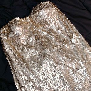 Strapless Sequin Dress